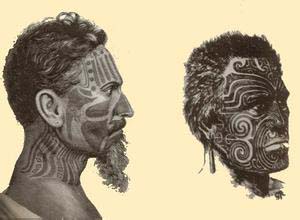 大洋洲古老纹身习俗--世界风俗网