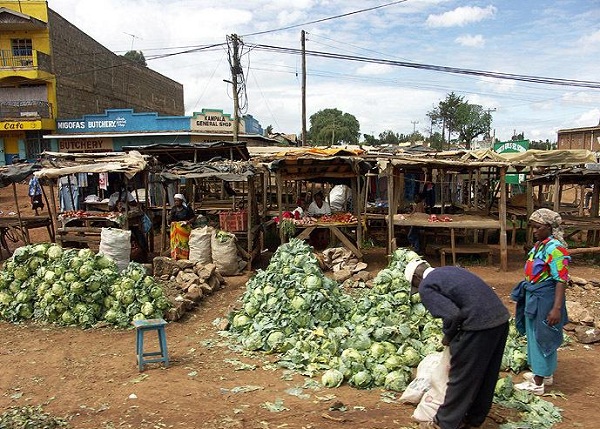 肯尼亚传统习俗--菜市商贩