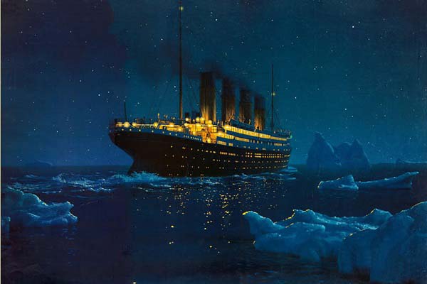 泰坦尼克号沉船之谜--泰坦尼克号撞到冰山